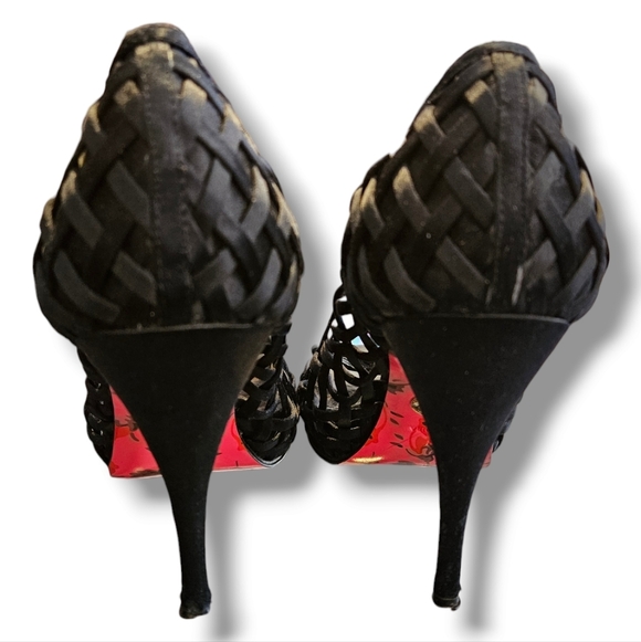 Betsey Johnson lattice design heels - Picture 3 of 9